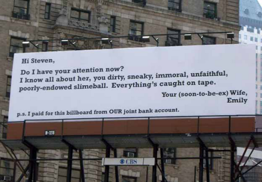 Cheating Billboard